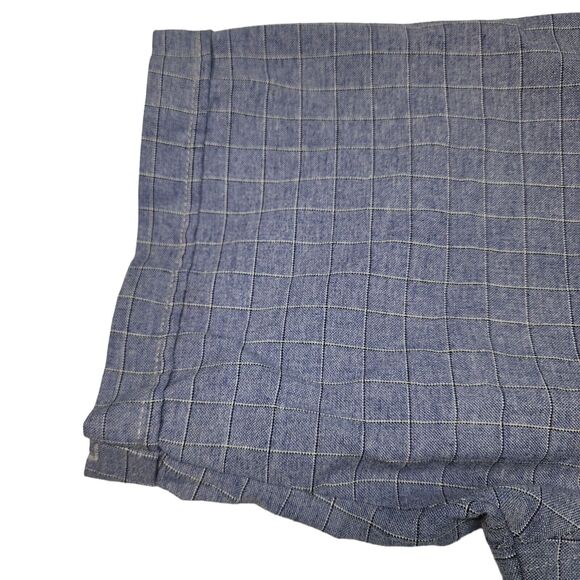 Vintage Ruddock Western Shirt Short Sleeve Blue Plaid Pearl Snap Men's XL (18) - Picture 5 of 10